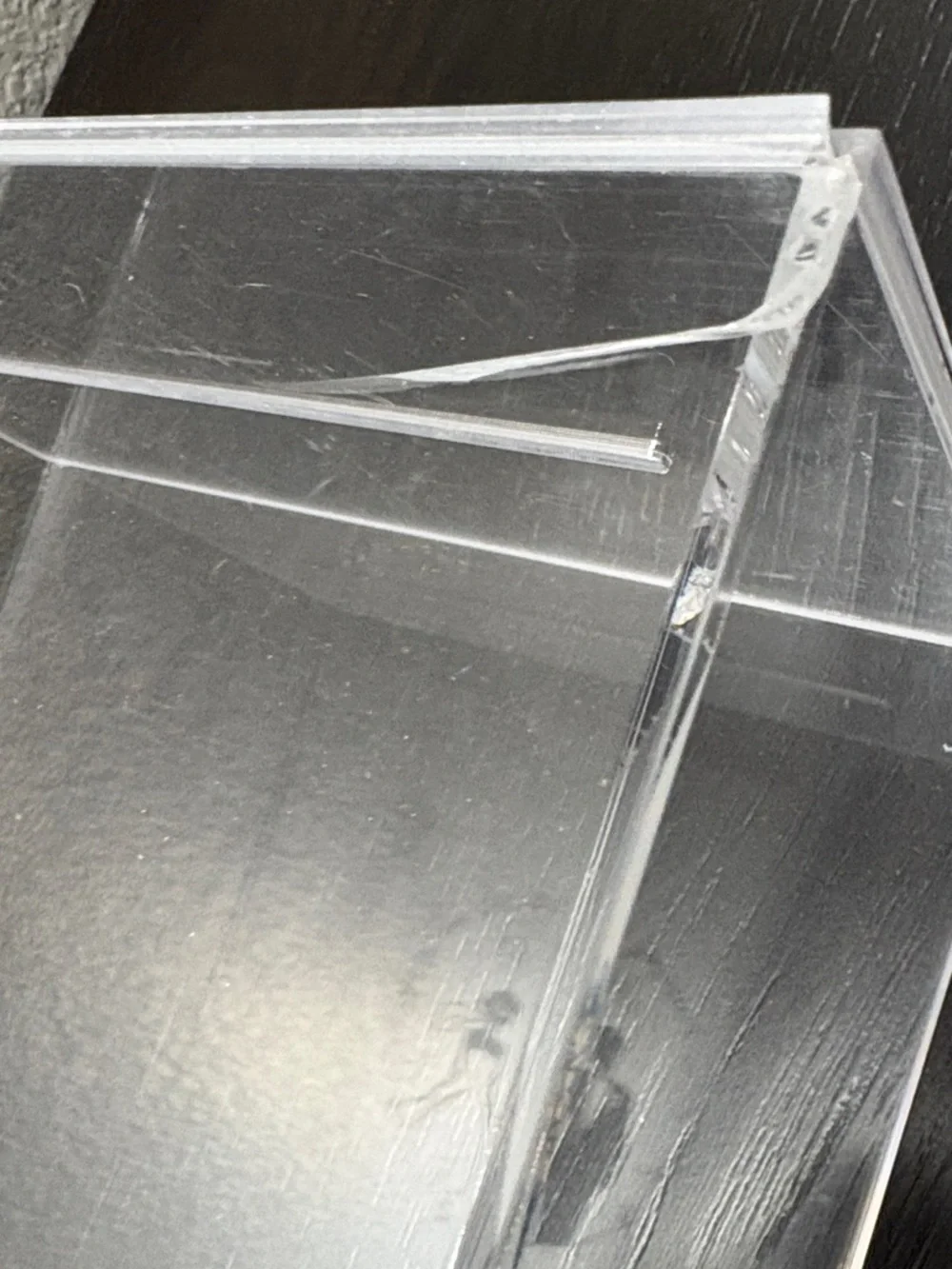 Clear Wedding Card Box with Bride and Groom Design